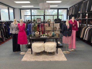 The Dress for Success Brookhaven office at Brookhaven Town Hall features a boutique with a high-end aesthetic and all the clothing and accessories women need to go on their interviews with confidence and with their best foot and fit forward, and then gives them the attire to start their dream job.